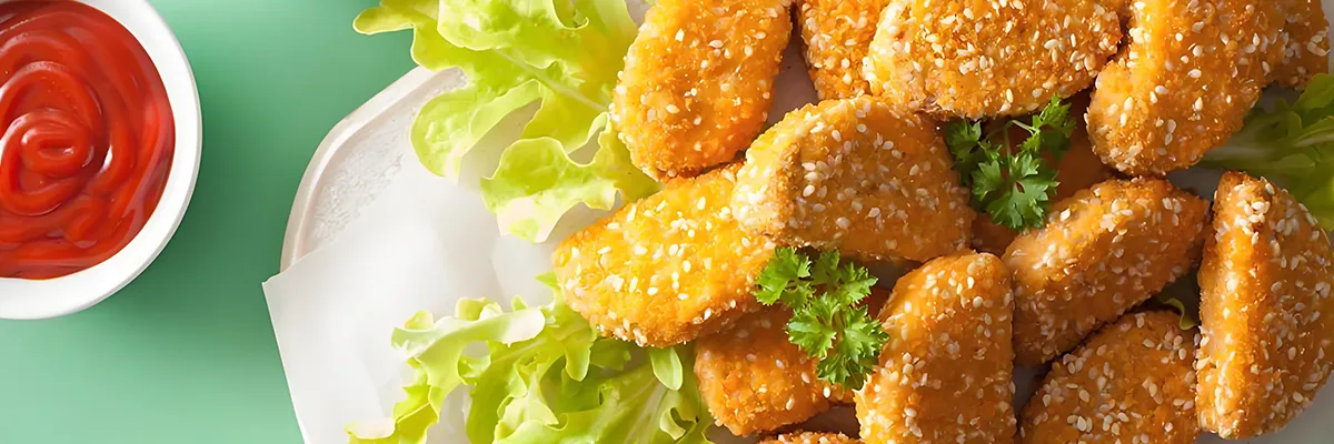 Nuggets de pollo vegetarianos