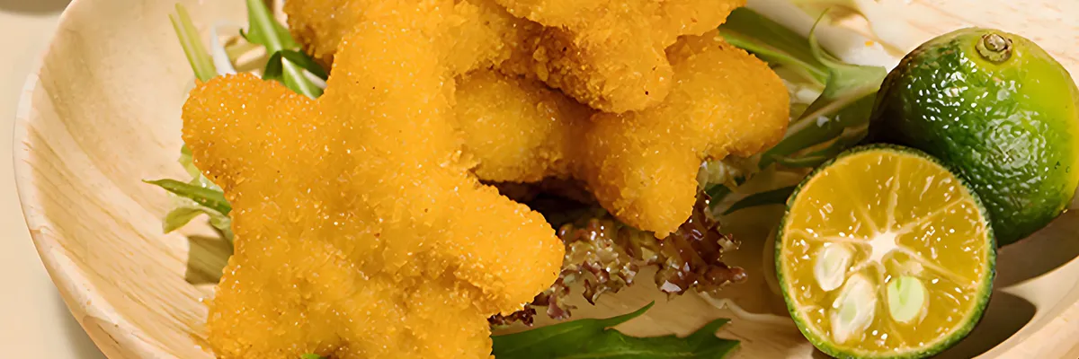 Nuggets de pollo en forma de estrella